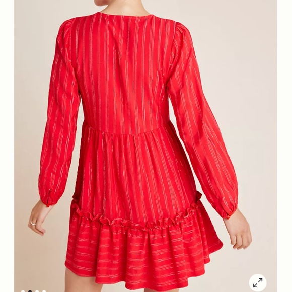 Anthropologie Ro&De  Pippa tunic mini dress. Maybe worn once . Retail 148 - Picture 2 of 9